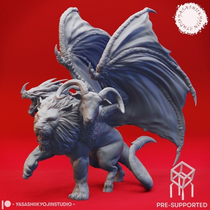 Chimera - miniature - tabletop gaming - by yasashii kyojin studios