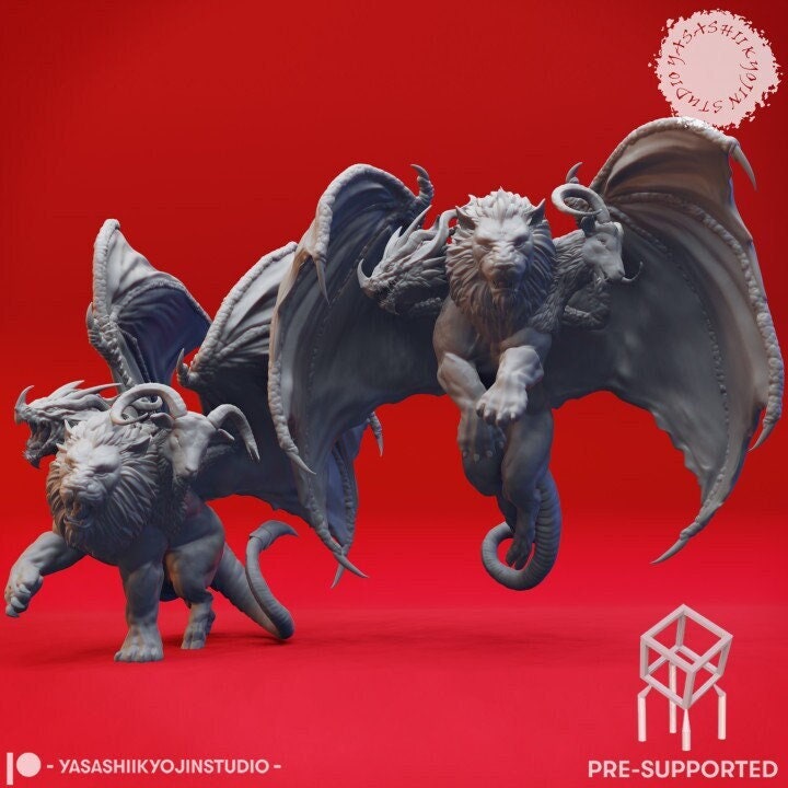 Chimera - miniature - tabletop gaming - by yasashii kyojin studios