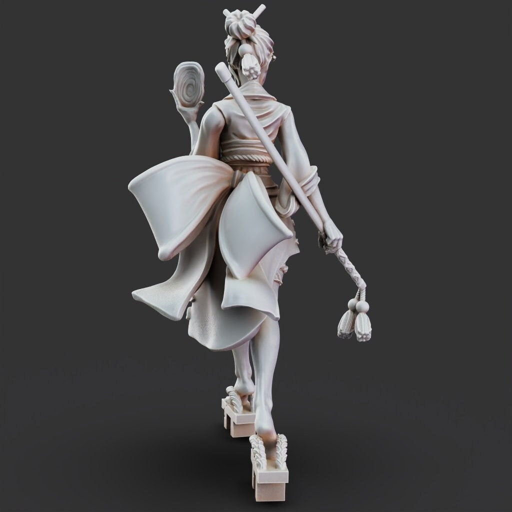 Changeling Ninja Miniature - Tabletop Gaming - Ninjas vs Mimics by Printed Obsession