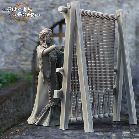 Weaver with weave - by the printing goes ever on
