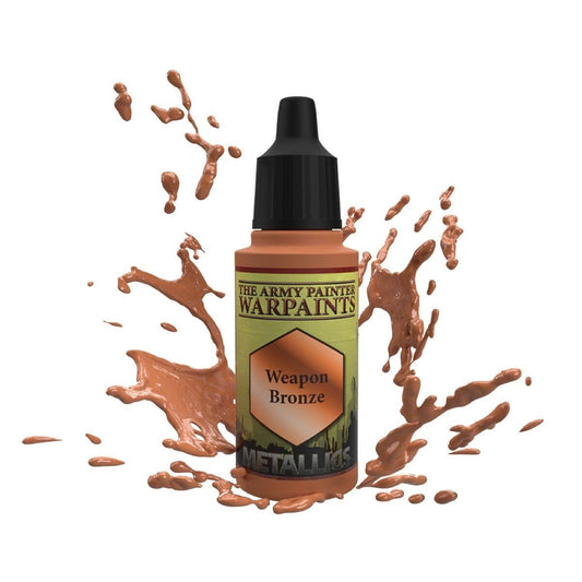 Weapon bronze acrylic paint wp1133 - army painter - craft supplies - danish company - 18ml bottle - includes mixing ball