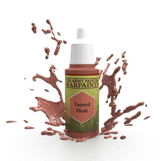 Tanned flesh acrylic paint wp1127- army painter - craft supplies -  18ml bottle - includes mixing ball