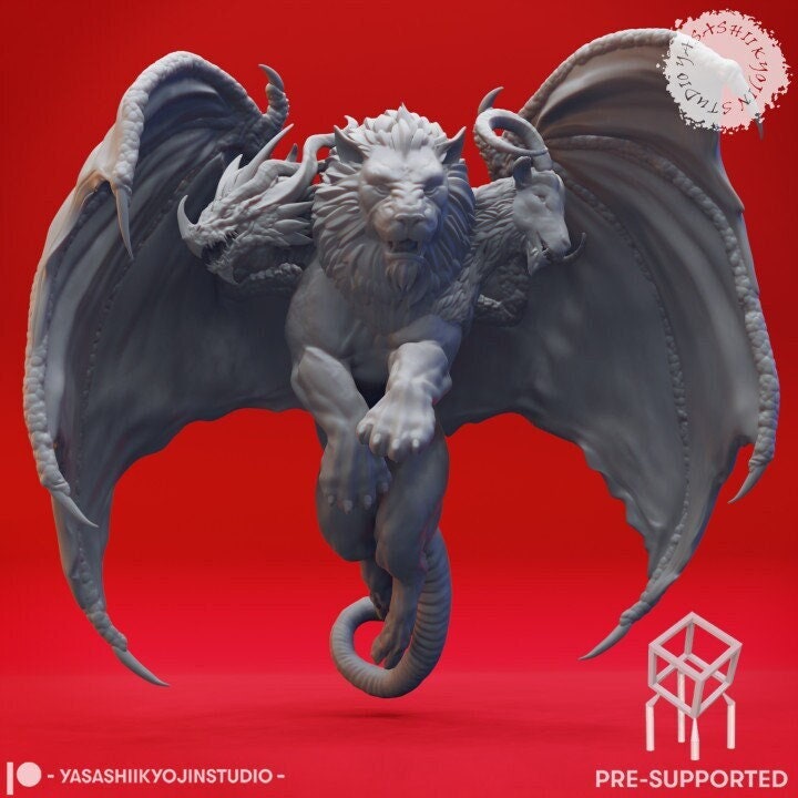 Chimera - miniature - tabletop gaming - by yasashii kyojin studios