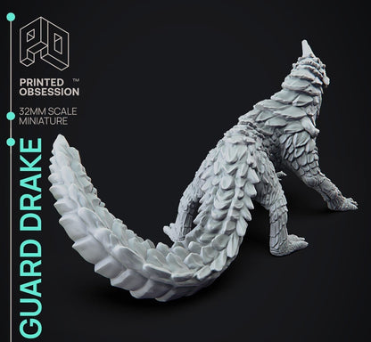 Guard Drake - Monsters of the Universe - Miniature - Tabletop Gaming - By Printed Obsession
