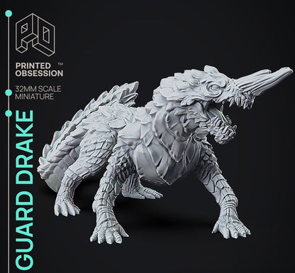 Guard Drake - Monsters of the Universe - Miniature - Tabletop Gaming - By Printed Obsession