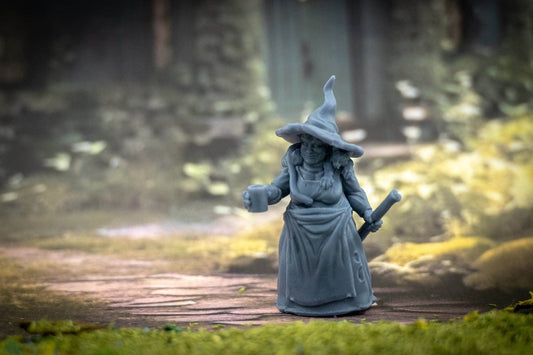 Nana the Witch Miniature Ninjas vs Mimics - Tabletop Gaming by Printed Obsession