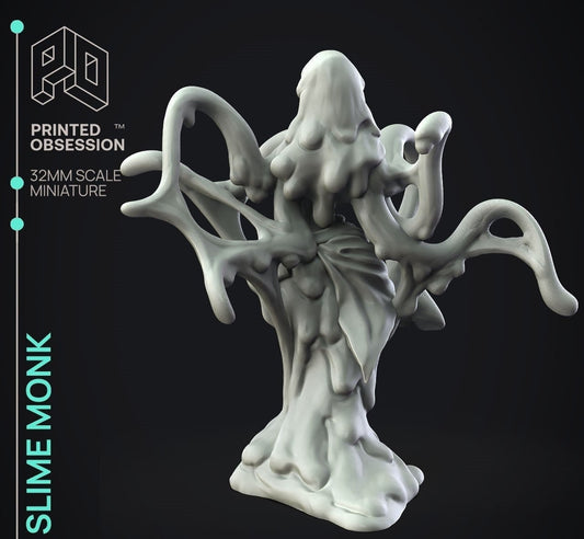 Slime Monk - Gelatinous Queen Series - By Printed Obsession - 3D Printed Tabletop Gaming