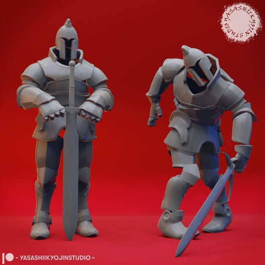 Exquisite Animated Armor Tabletop Gaming Miniatures by Yasashii Kyojin Studios