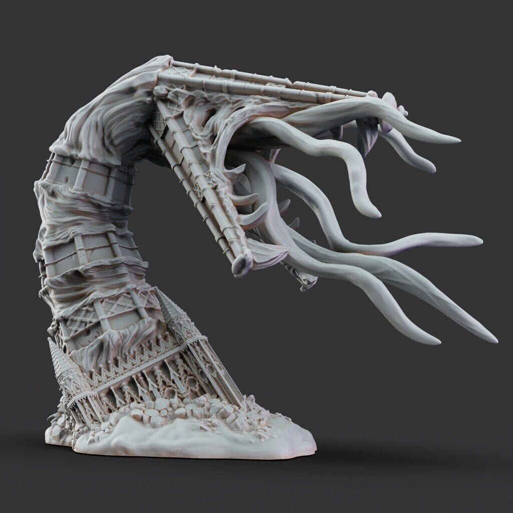 Giant ninja mimic miniature for tabletop gaming, hidden and revealed version  - printed obsession