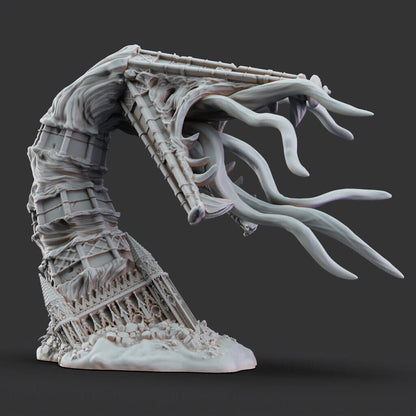 Giant ninja mimic miniature for tabletop gaming, hidden and revealed version  - printed obsession