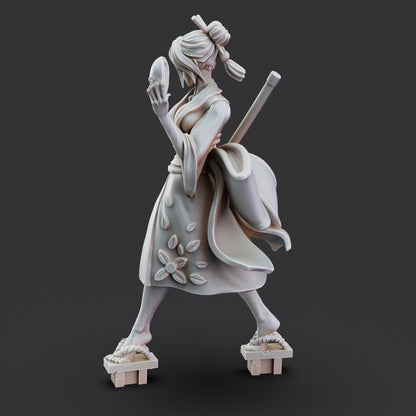 Changeling Ninja Miniature - Tabletop Gaming - Ninjas vs Mimics by Printed Obsession