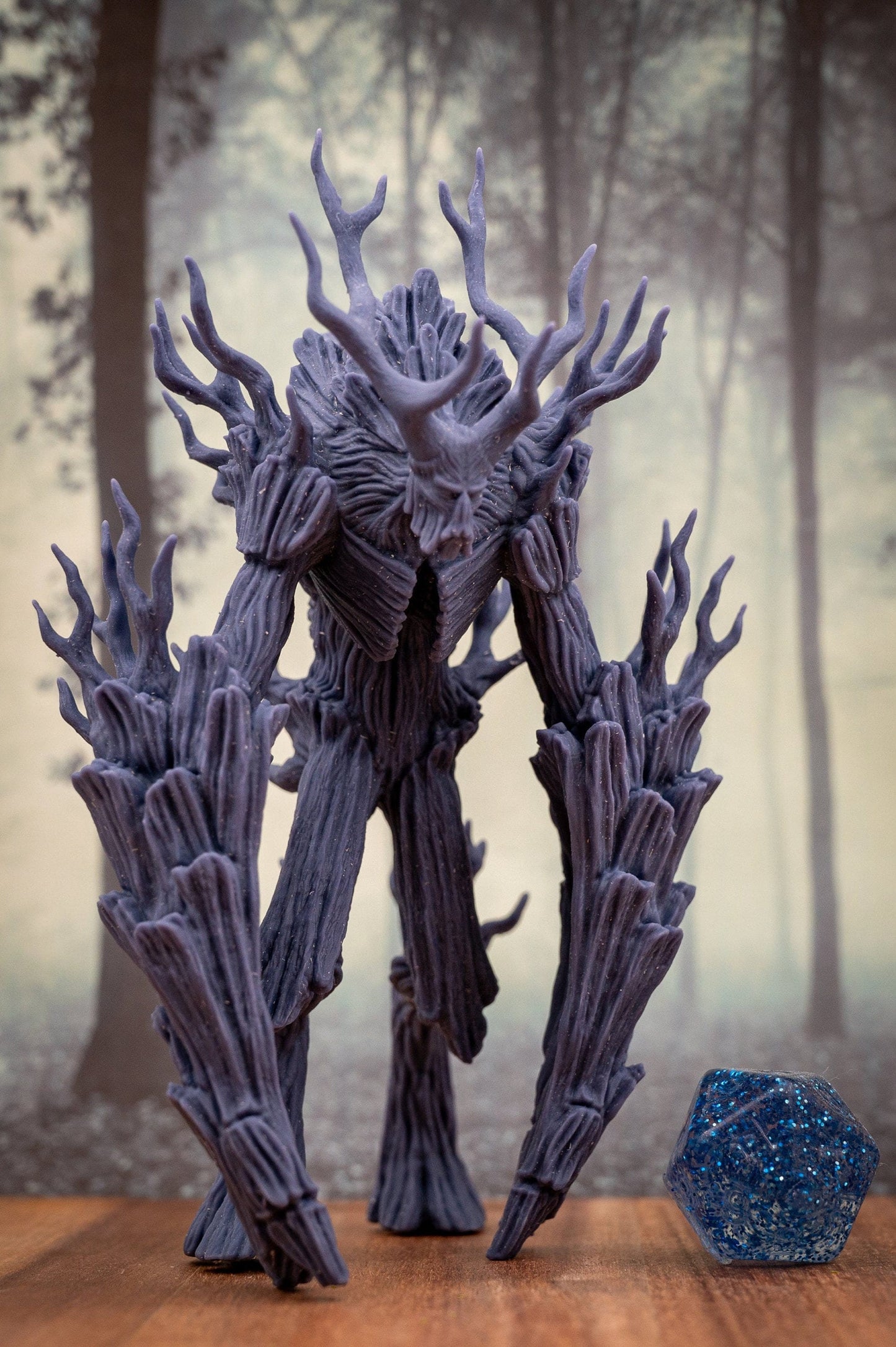 Treant guardian - giant monster - miniature - tabletop gaming - by clynche art