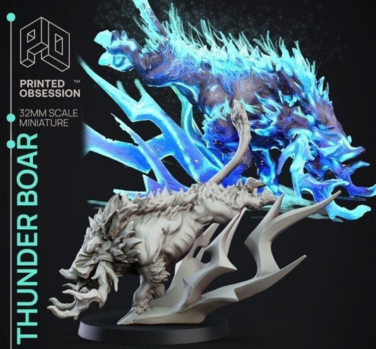 Thunder Boar - Miniature Tabletop Gaming - by Printed Obsession