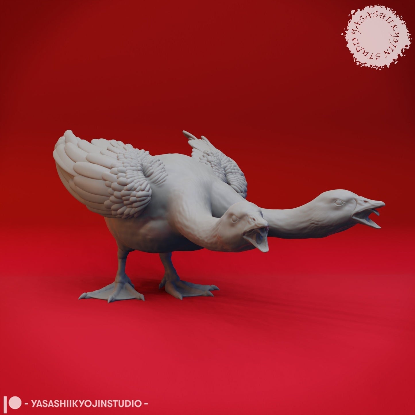 Goose hydra (full set) - miniature - tabletop gaming - by yasashii kyojin studios