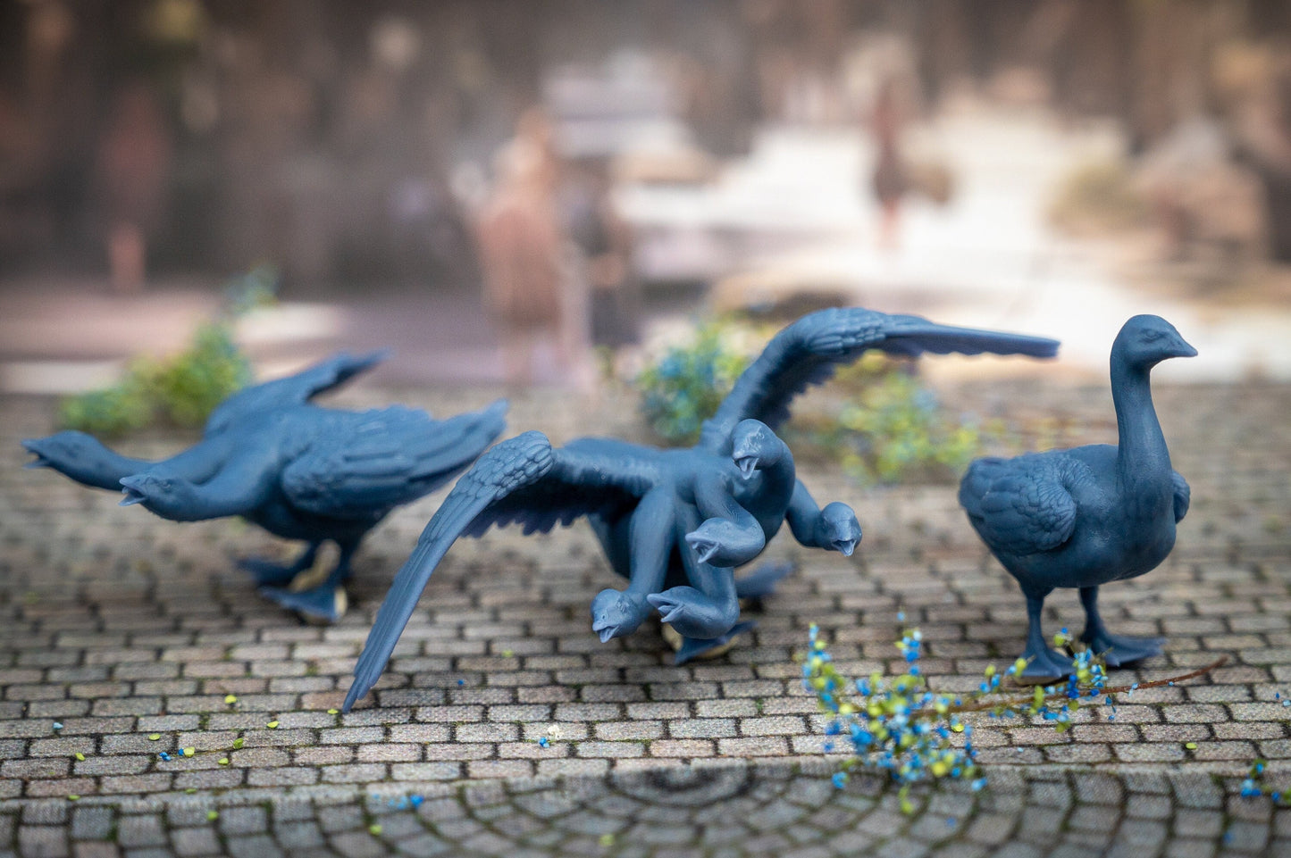 Goose hydra (full set) - miniature - tabletop gaming - by yasashii kyojin studios