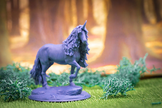 Unicorn - primal adventure - miniature - tabletop gaming - by clynche art