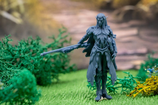 Autumn Eladrin Feywild vs Shadowfell - Miniature for Tabletop Gaming by Printed Obsession