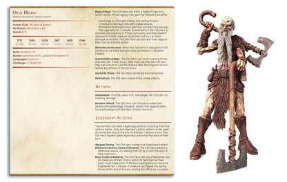 a page with a picture of a man holding a hammer