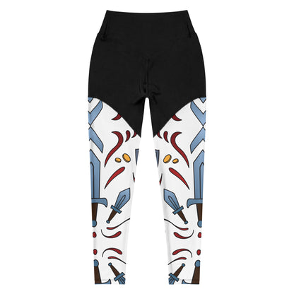 Sword Pattern - Sports Leggings