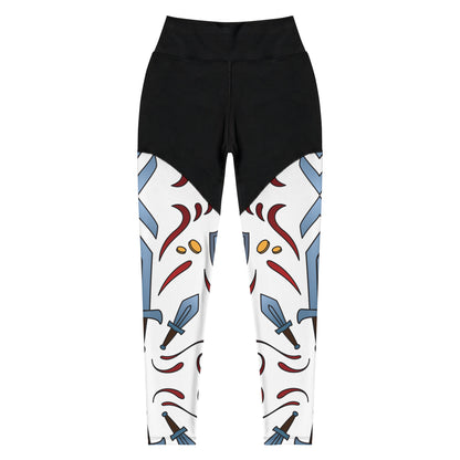 Sword Pattern - Sports Leggings