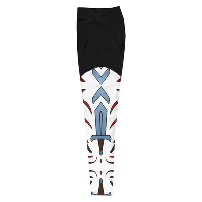 Sword Pattern - Sports Leggings