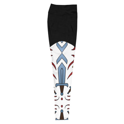 Sword Pattern - Sports Leggings