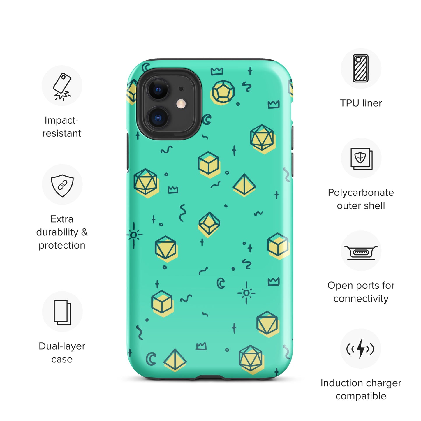 Dice Pattern - Tough Case for iPhone®