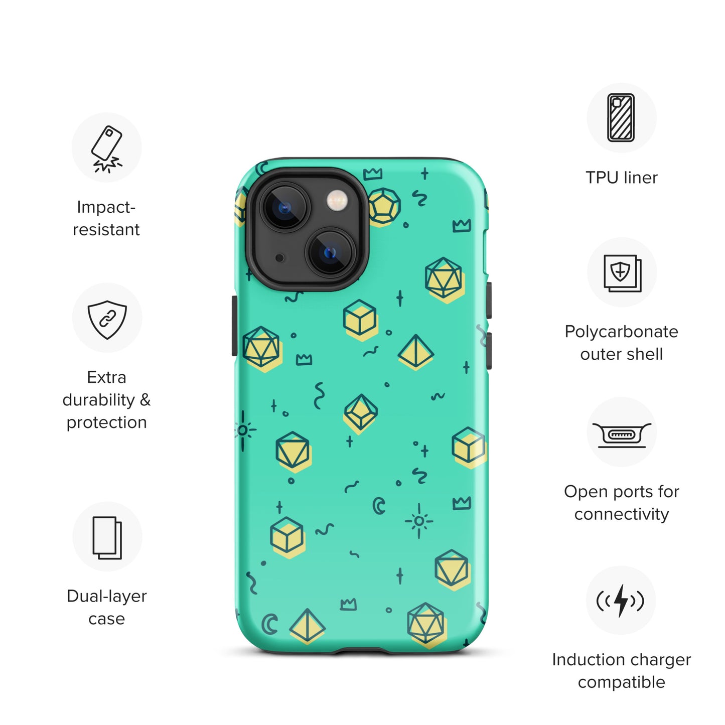 Dice Pattern - Tough Case for iPhone®