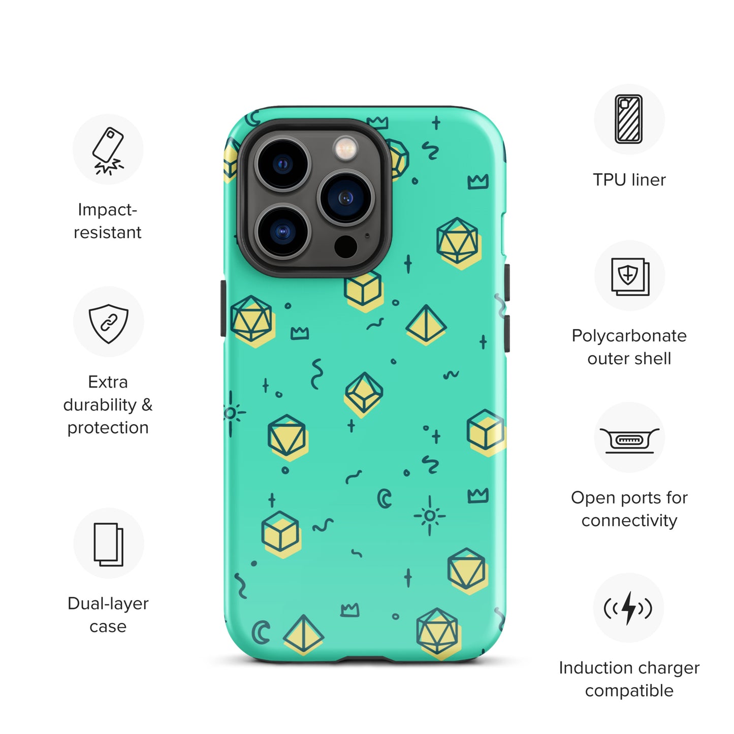 Dice Pattern - Tough Case for iPhone®