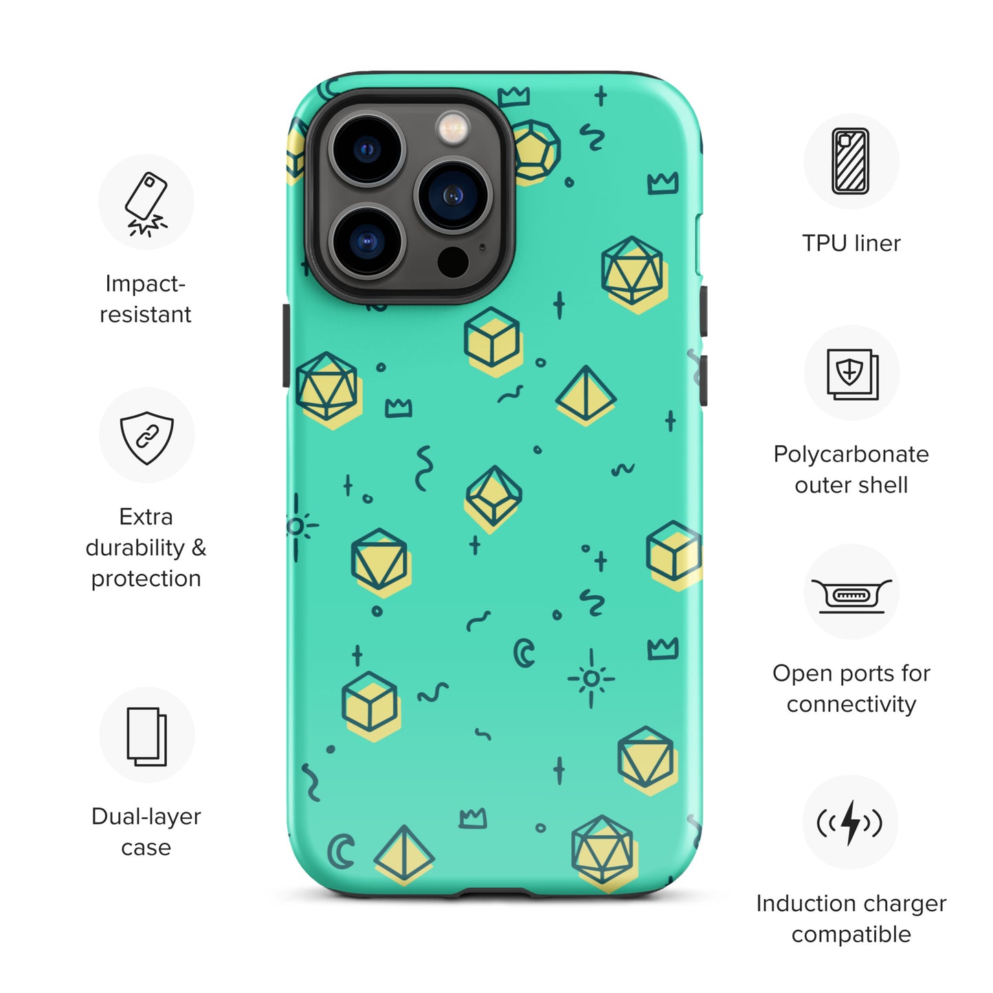 Dice Pattern - Tough Case for iPhone®