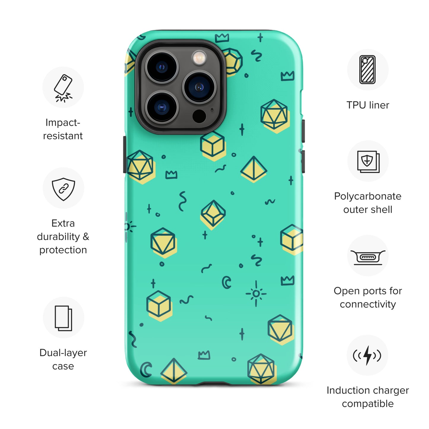 Dice Pattern - Tough Case for iPhone®