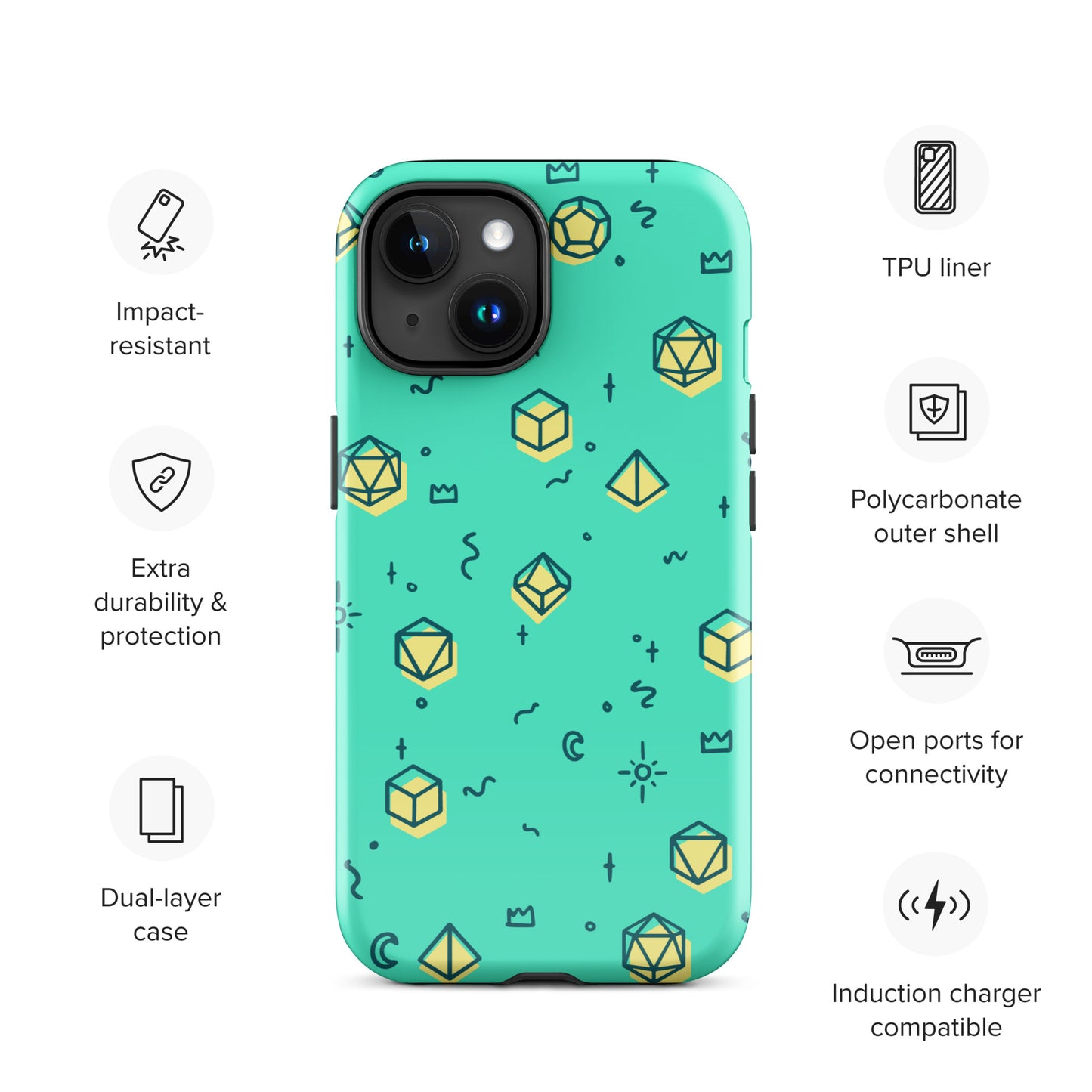 Dice Pattern - Tough Case for iPhone®