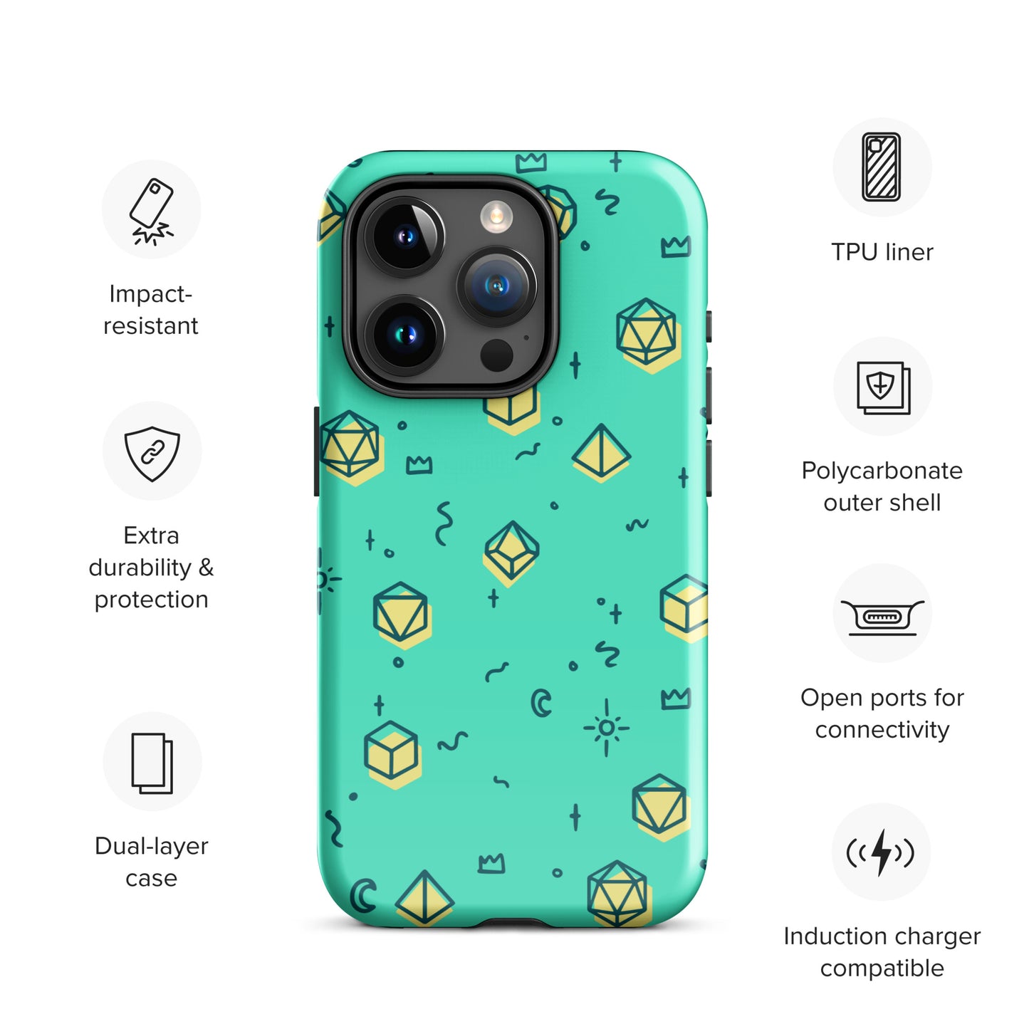 Dice Pattern - Tough Case for iPhone®