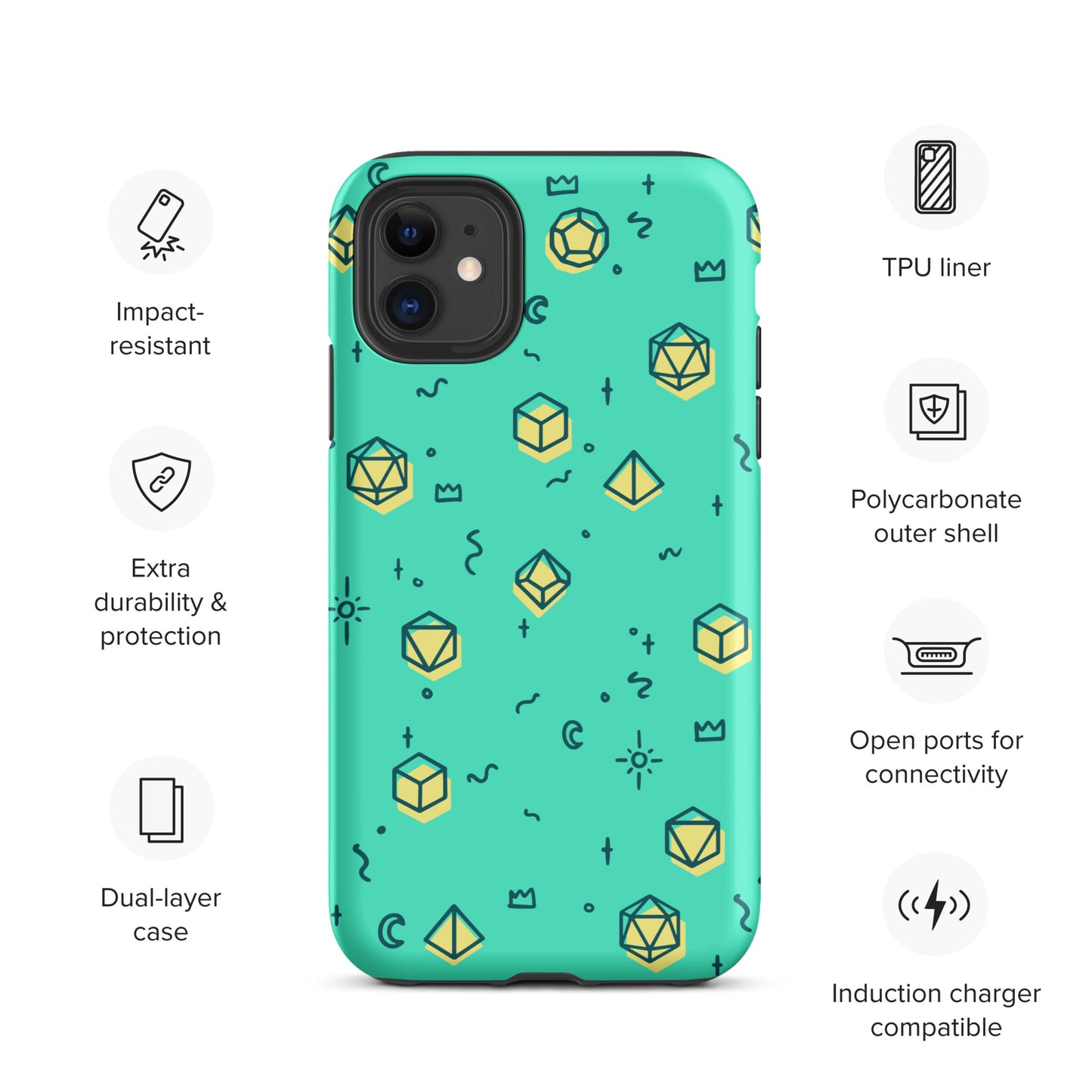 Dice Pattern - Tough Case for iPhone®