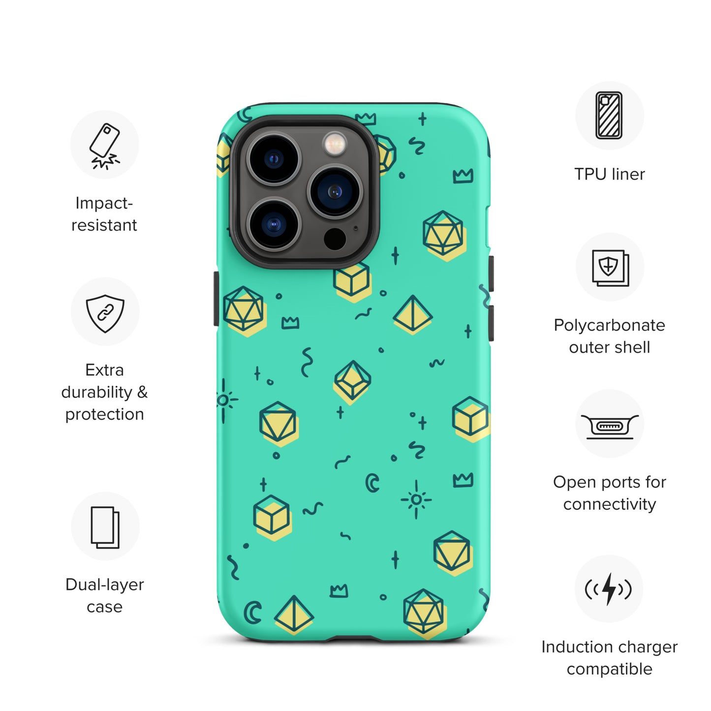 Dice Pattern - Tough Case for iPhone®