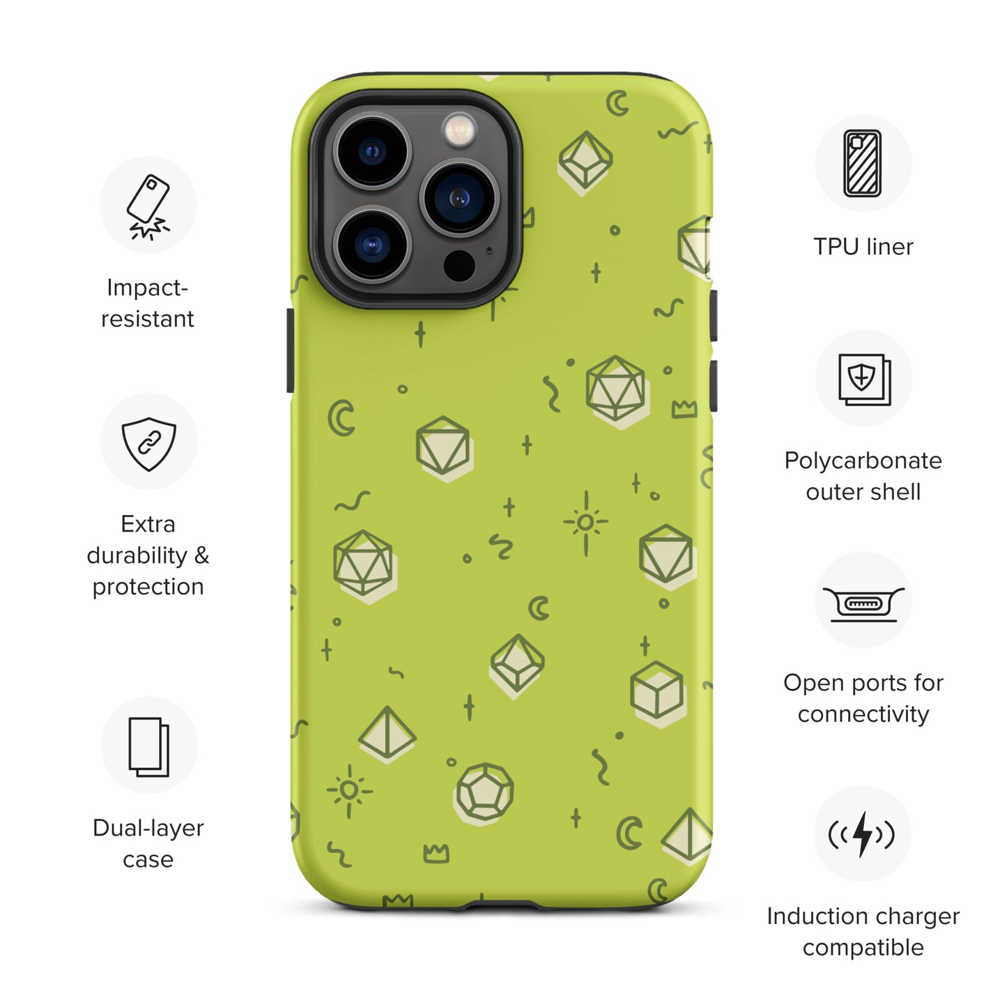 Dice Pattern - Tough Case for iPhone®