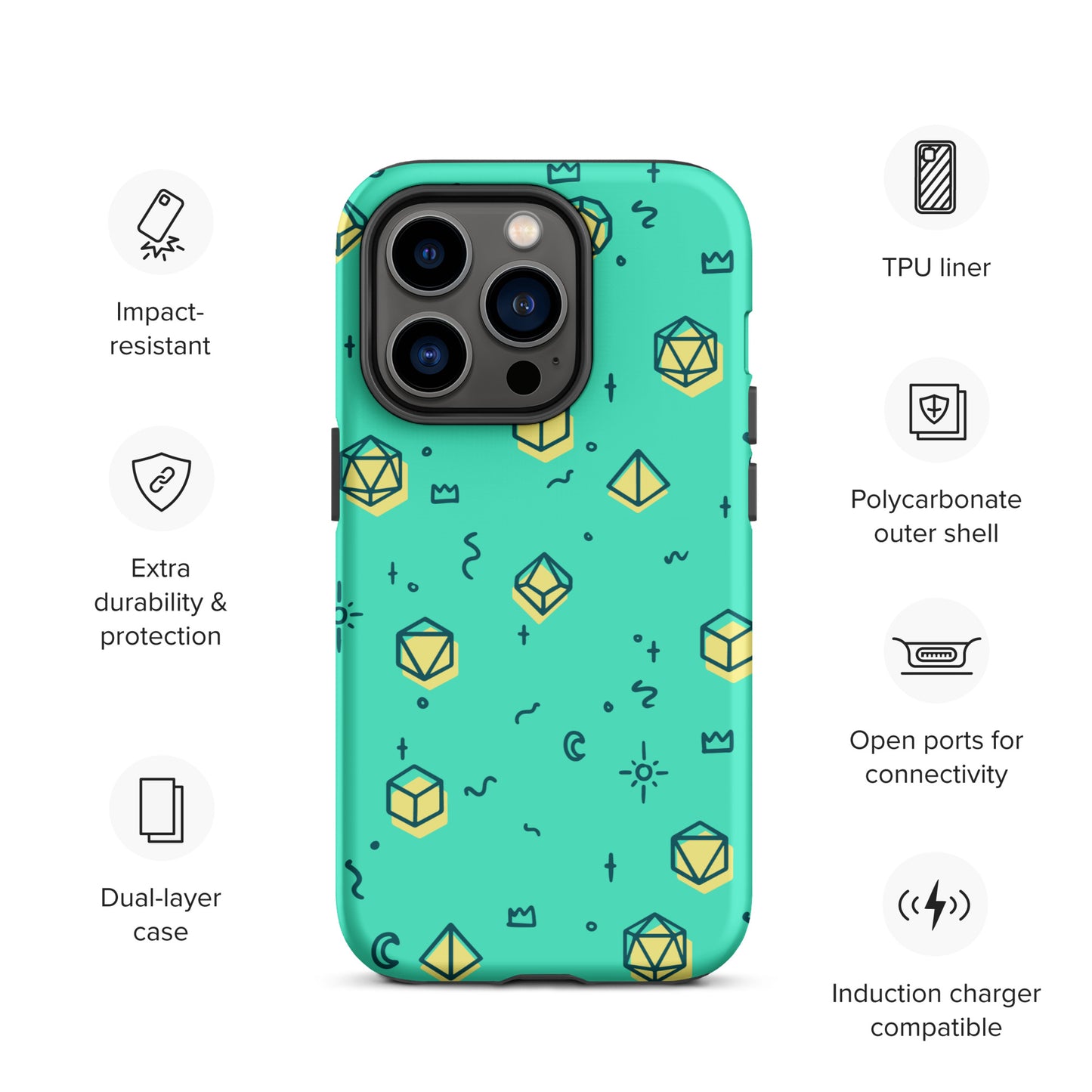 Dice Pattern - Tough Case for iPhone®