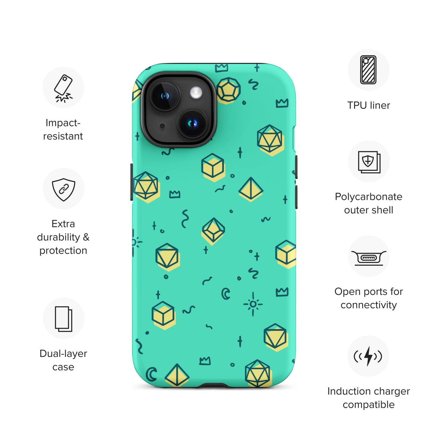 Dice Pattern - Tough Case for iPhone®