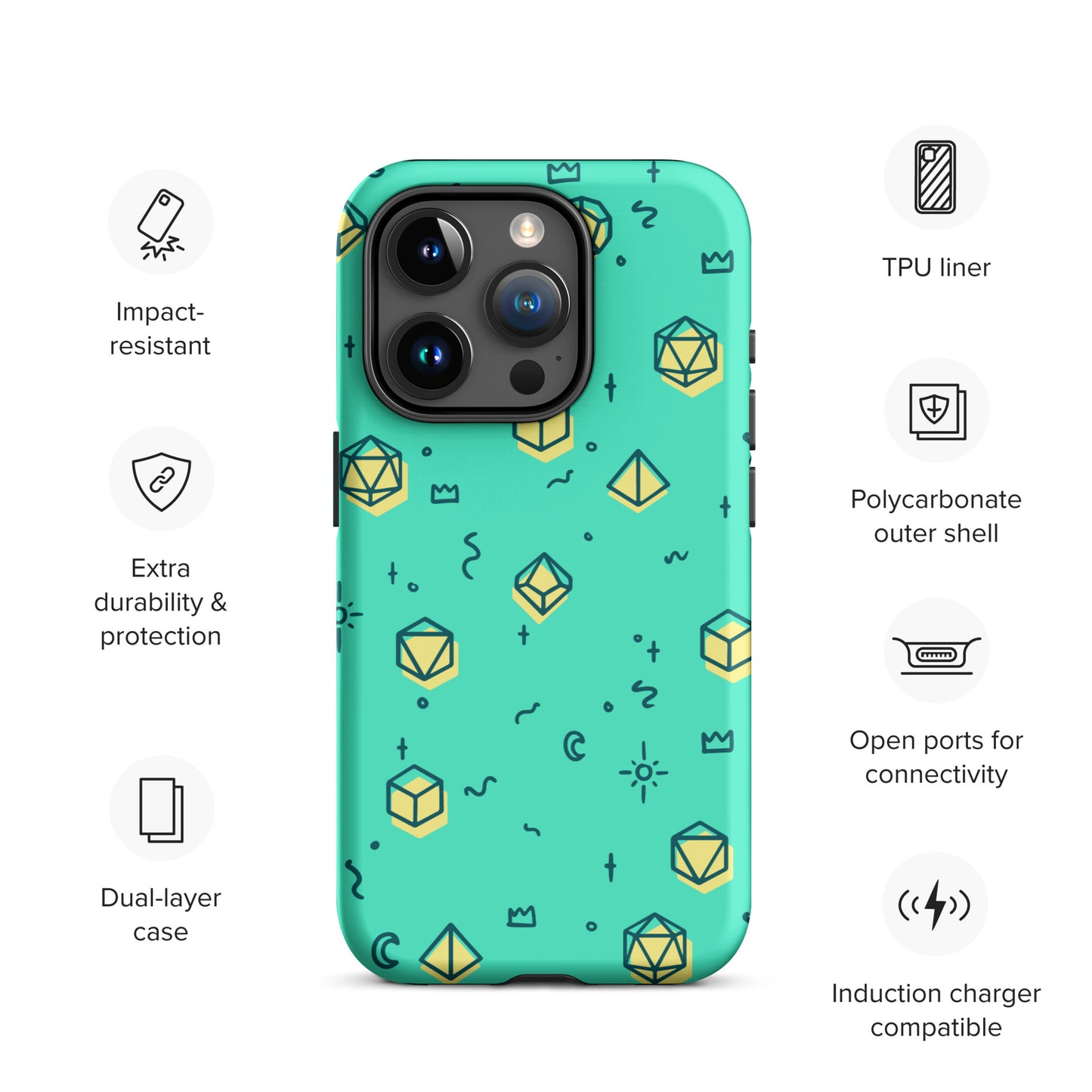 Dice Pattern - Tough Case for iPhone®